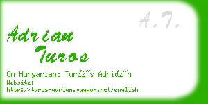 adrian turos business card